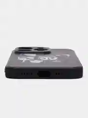 Угольный чехол для iPhone 15 Pro с принтом, с рисунком (Айфон 15 Про)