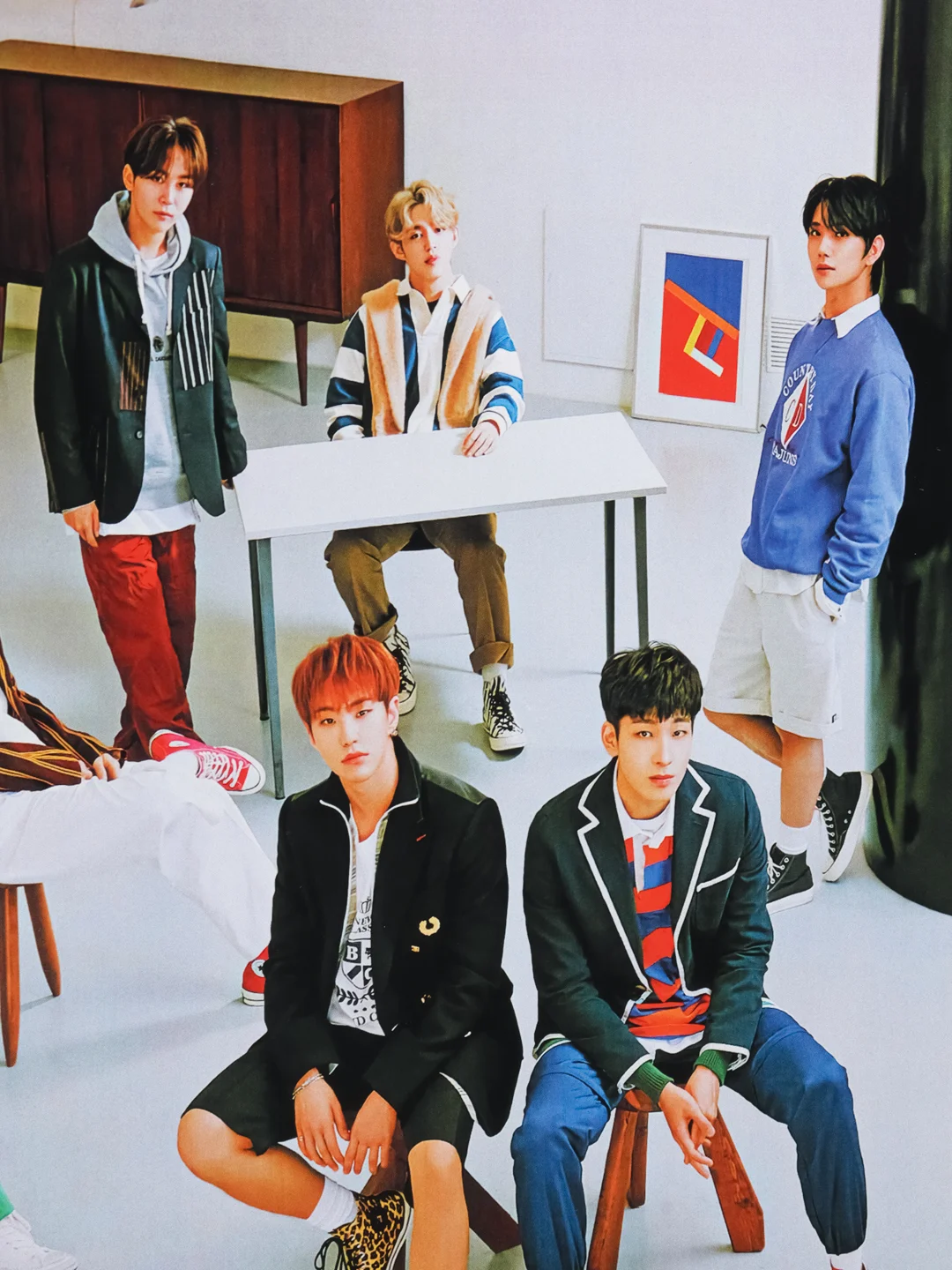 Молочный плакат кпоп Seventeen, постер, Kpop, Севентин
