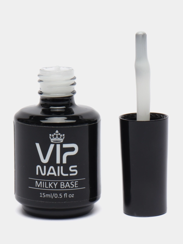 Молочная каучуковая база для ногтей камуфлирующая vipnails cover base