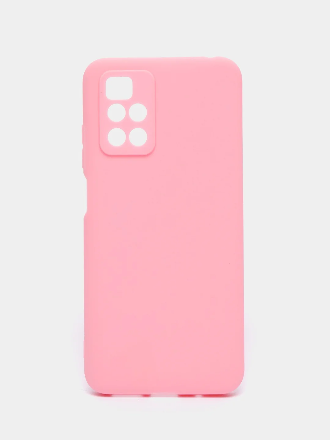 Розовый чехол силиконовый Xiaomi Redmi 10 / Редми 10 матовый, цветной