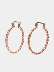 Серьги из латуни, с золочением, без вставок