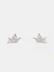 Серьги серебряные "Журавль в небе"
