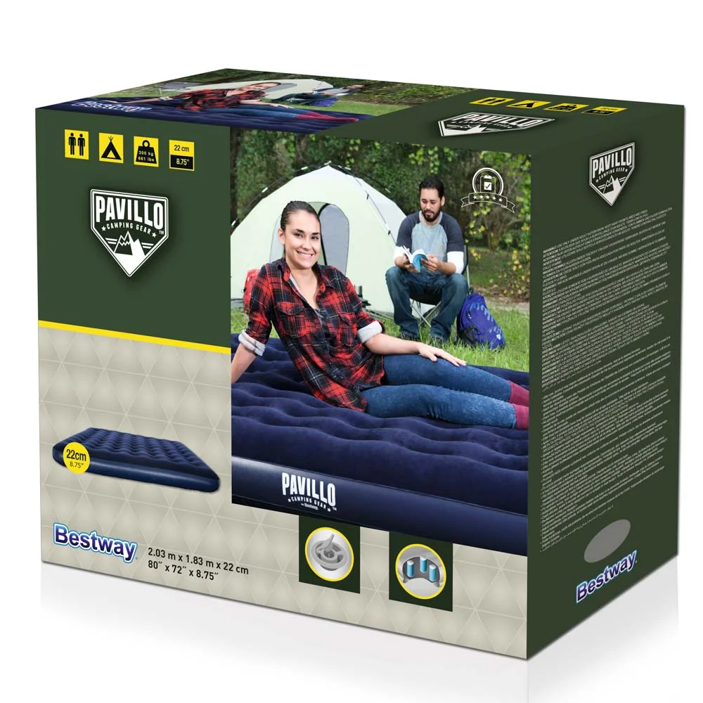 Bestway кровать надувная King, 203 x 183 x 22 см, 67004