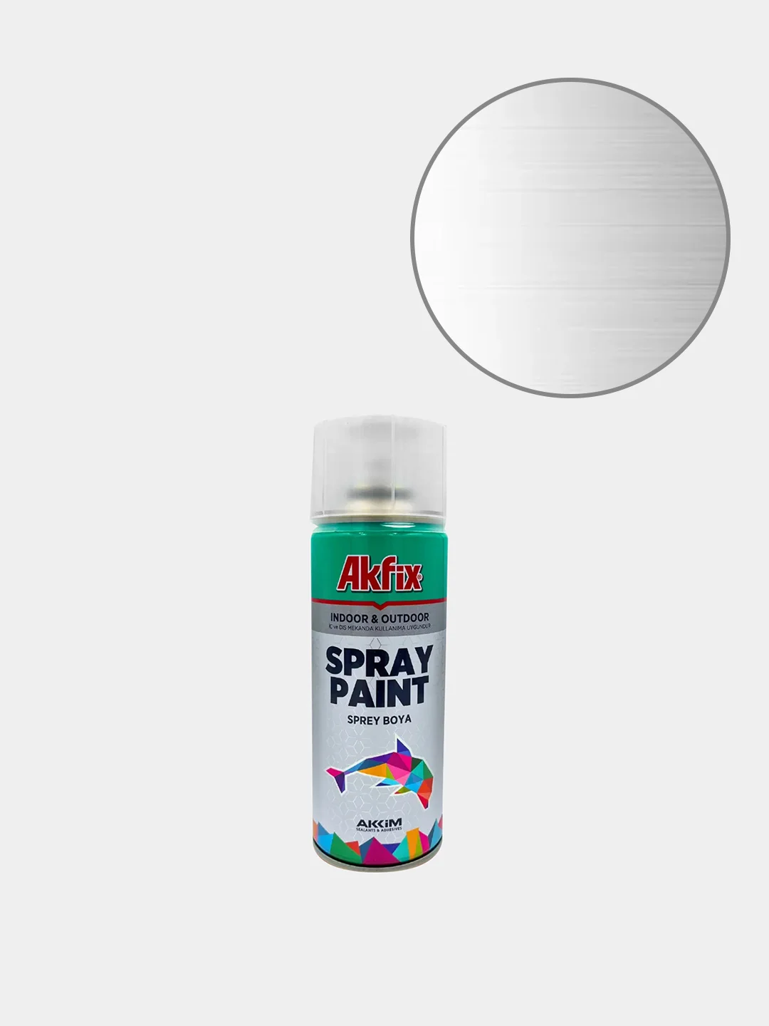 Акриловая аэрозольная краска Akfix Spray Paint, 400 мл,бронзовая с эффектом серебра