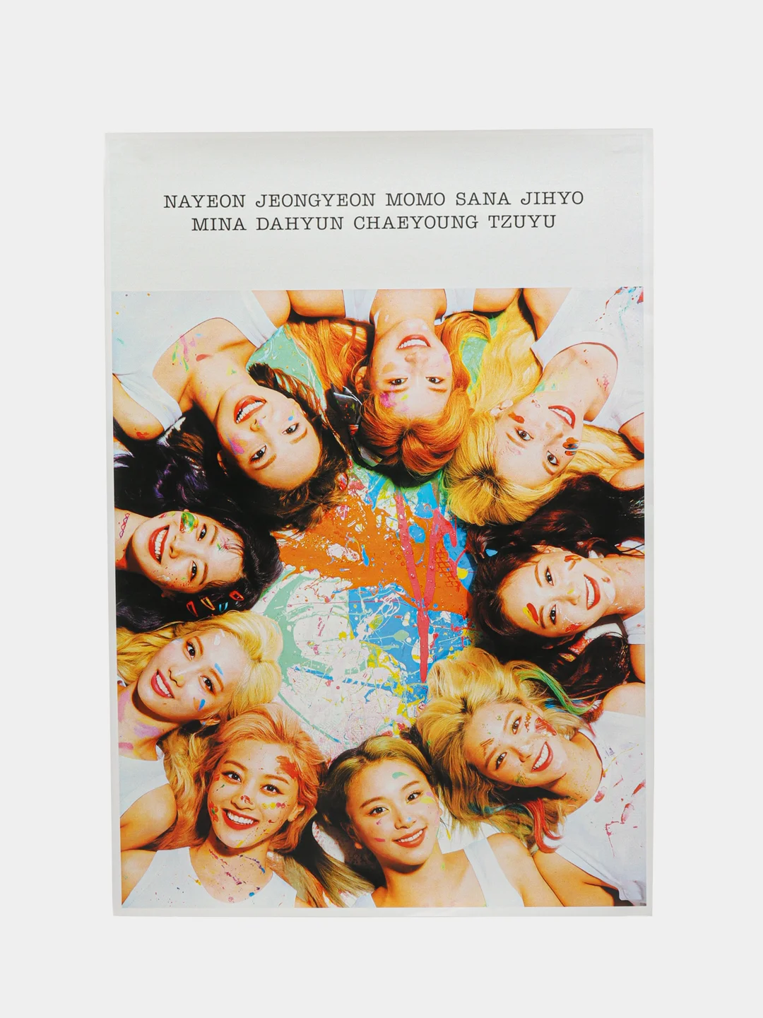 Голубой плакат кпоп TWICE, k-pop, Твайс, постер