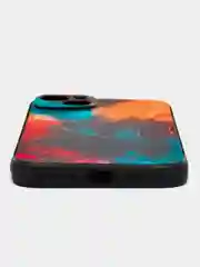 Фиолетовый чехол для iPhone 15 Plus с принтом, с рисунком (Айфон 15 Плюс)