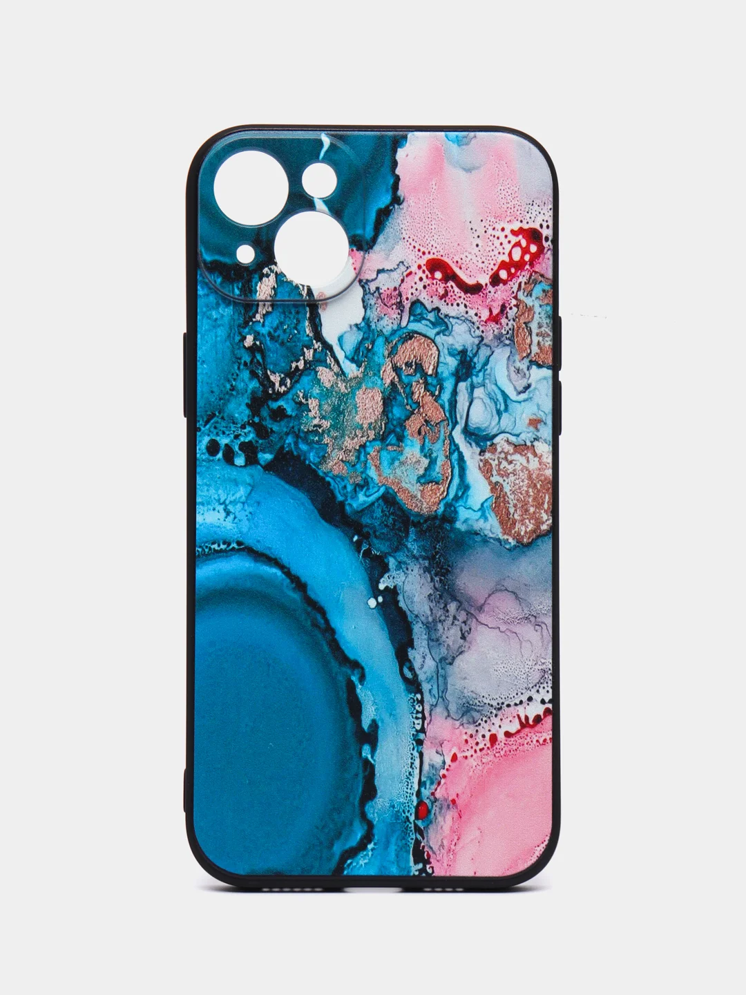 Фуксия чехол для iPhone 15 Plus с принтом, с рисунком (Айфон 15 Плюс)
