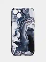 Хаки чехол для iPhone 15 Plus с принтом, с рисунком (Айфон 15 Плюс)