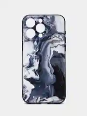 Хаки чехол для iPhone 15 Pro Max с принтом, с рисунком (Айфон 15 Про Макс)