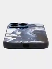 Фуксия чехол для iPhone 15 Pro Max с принтом, с рисунком (Айфон 15 Про Макс)