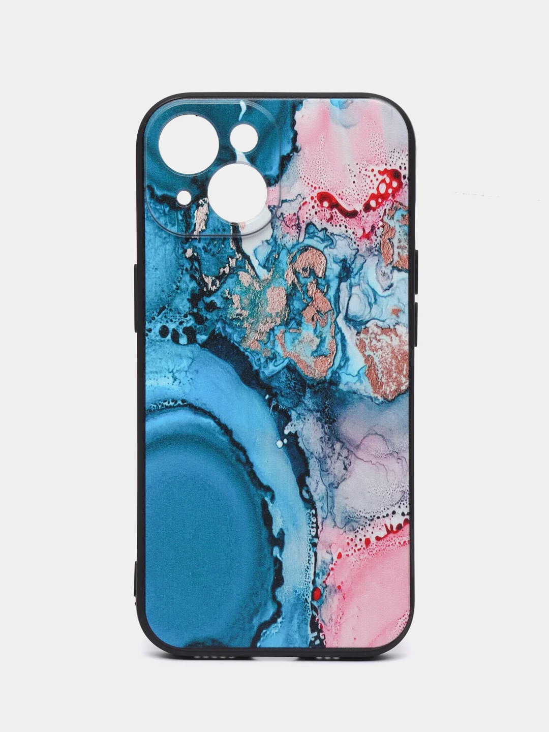 Фуксия чехол для iPhone 15 с принтом, с рисунком (Айфон 15)
