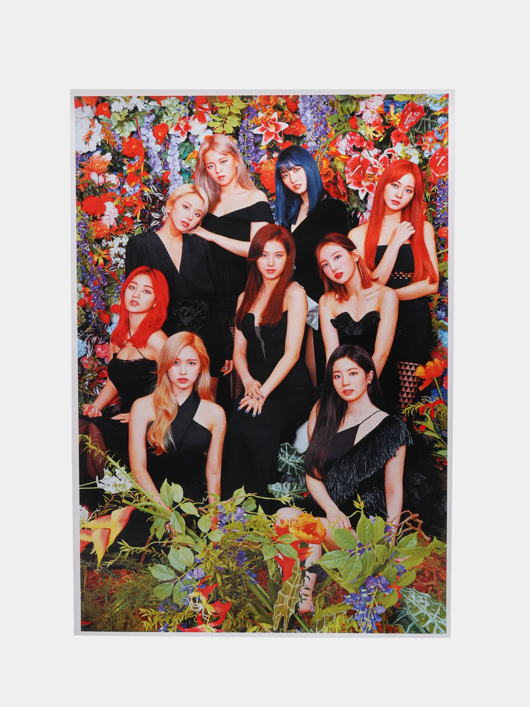 Оранжевый плакат кпоп TWICE, k-pop, Твайс, постер