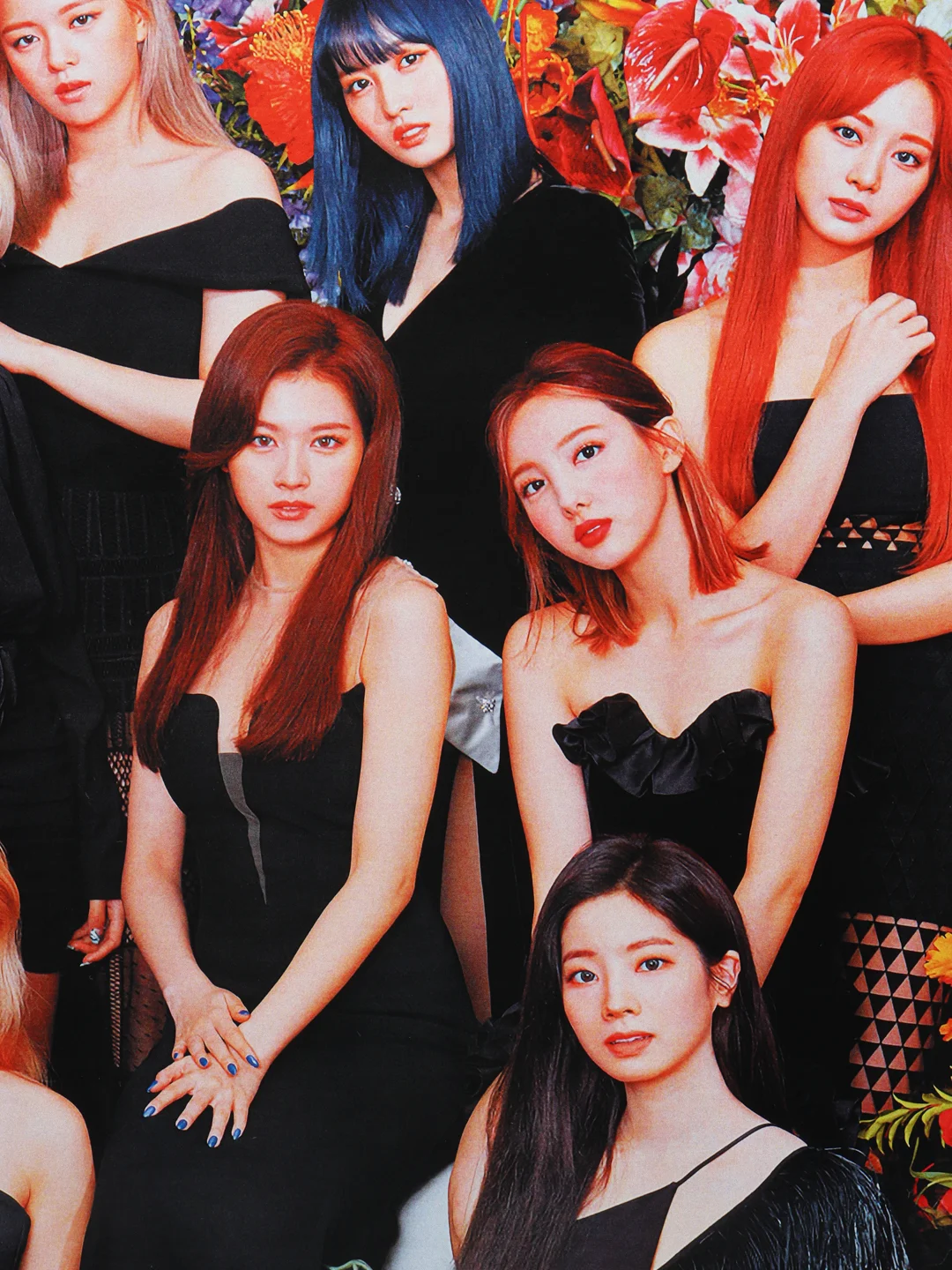 Оранжевый плакат кпоп TWICE, k-pop, Твайс, постер