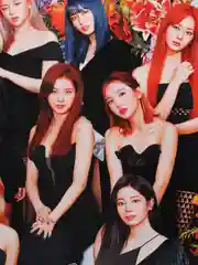 Оранжевый плакат кпоп TWICE, k-pop, Твайс, постер