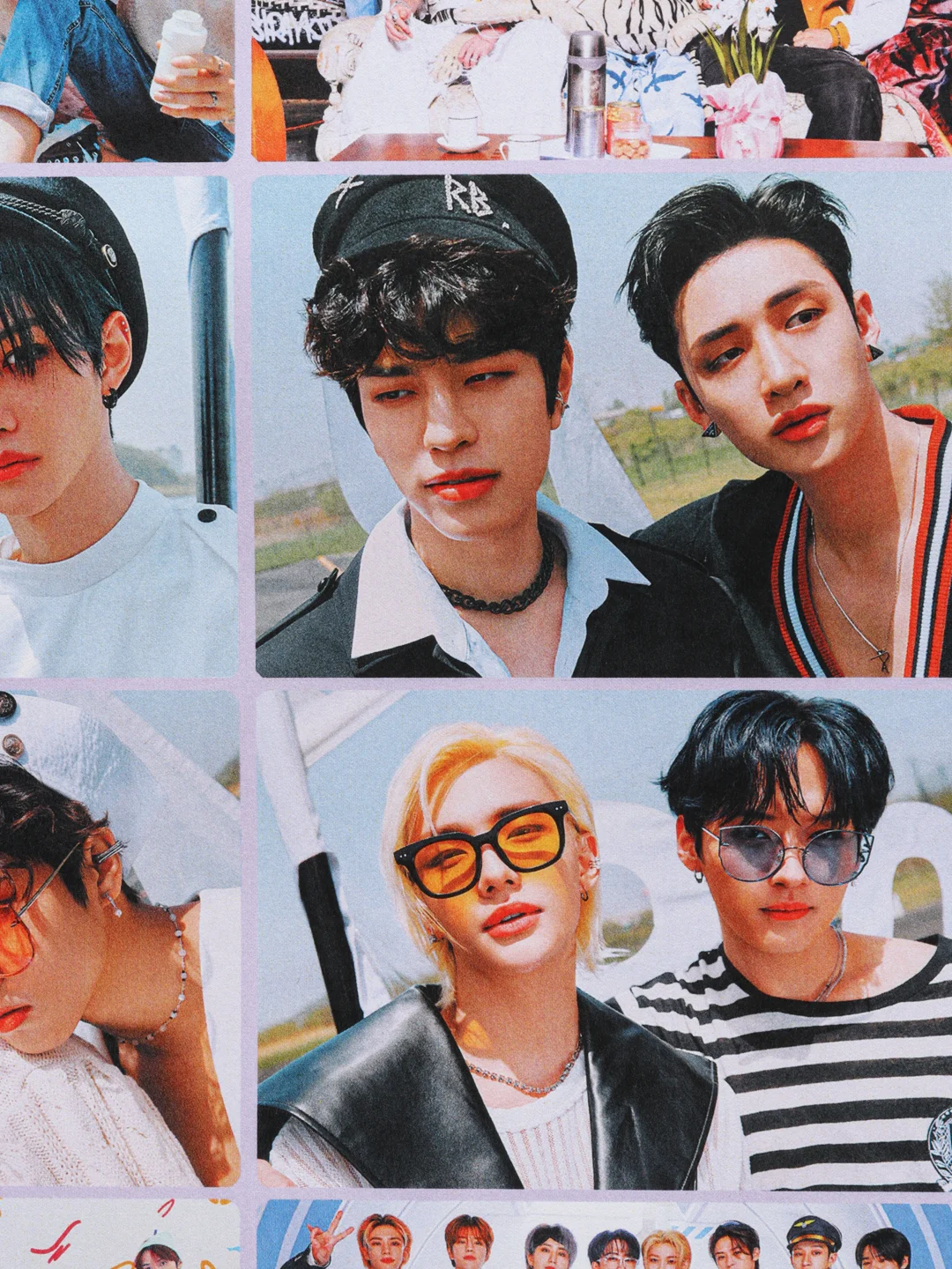 Багровый наклейки K-POP Stray Kids