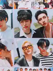 Багровый наклейки K-POP Stray Kids