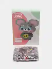 Серый меланж конструктор из миниблоков Magic Block 3D