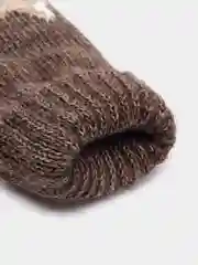 Бордовый варежки двойные, зимние