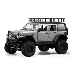 Серый радиоуправляемая полноприводная машина с пультом ДУ Jeep MN128, большой масштаб 1:12