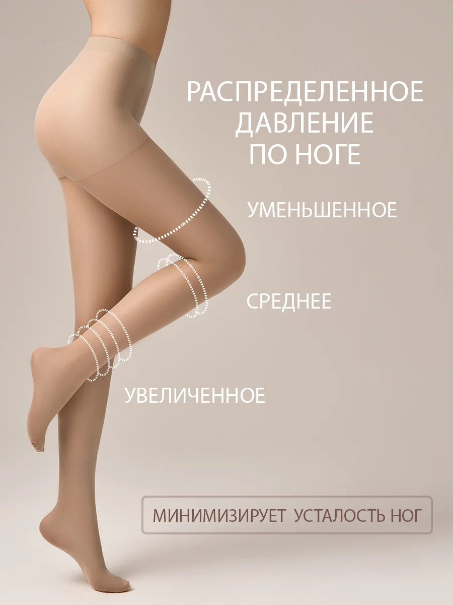 Карамельный колготки OMSA ATTIVA 40 den поддерживающие шортики набор 5 шт