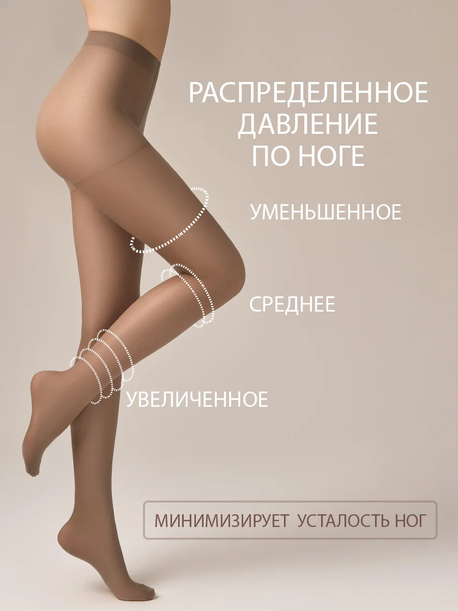 Коричневый колготки OMSA ATTIVA 40 den поддерживающие шортики набор 5 шт
