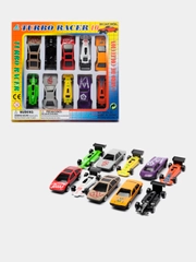Набор металлических детских гоночных машинок City Racer Lelu, масштаб 1:64