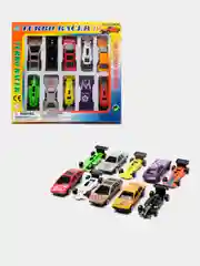 Набор металлических детских гоночных машинок City Racer Lelu, масштаб 1:64