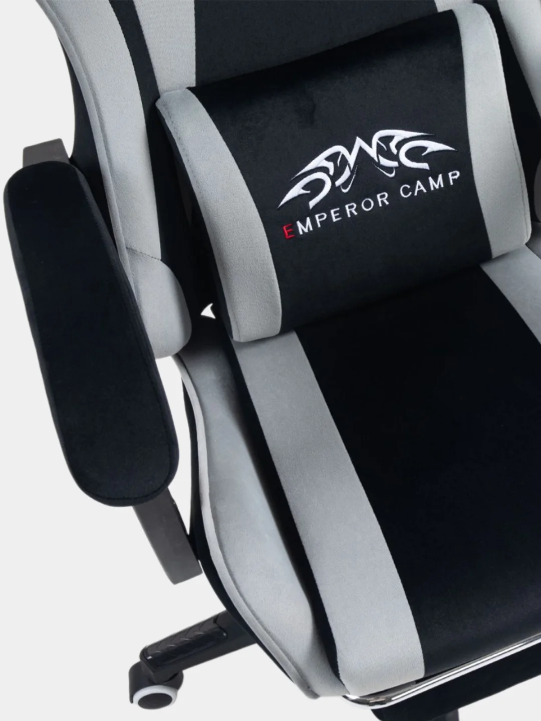 Черный игровое компьютерное кресло Emperor Camp с функцией вибромассажа