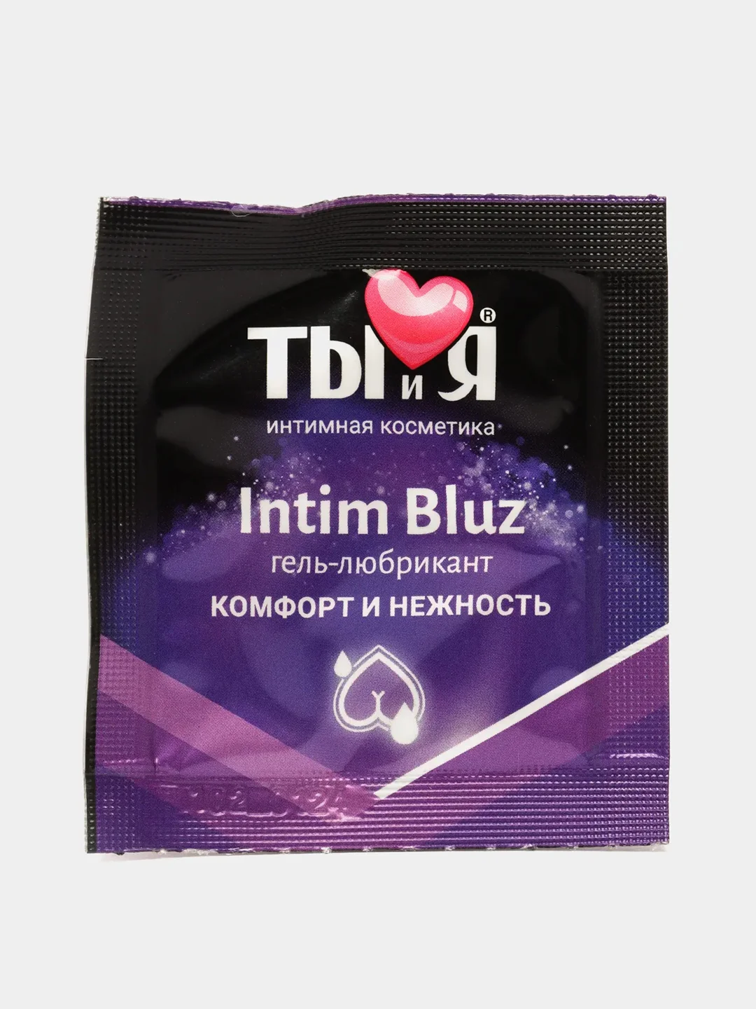 Темно-синий анальный гель-лубрикант Intim Bluz "ТЫ и Я"
