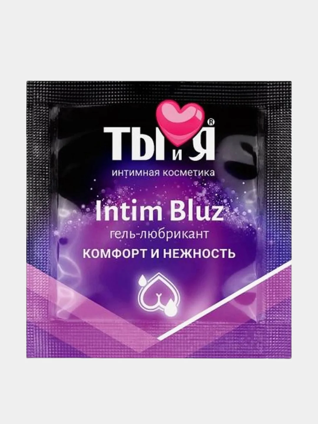 Темно-синий анальный гель-лубрикант Intim Bluz "ТЫ и Я"