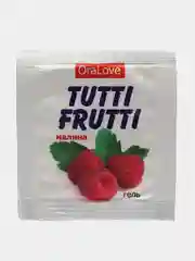 Съедобная смазка "Tutti-Frutti", с малиной, для орального секса, 4 г