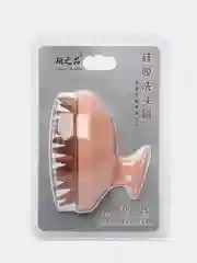 Пастельно-коралловый щетка для мытья головы и волос/массажная щетка/силиконовая массажная расческа