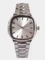 Серебряный часы унисекс без логотипа в стиле Casio Vintage касио винтаж