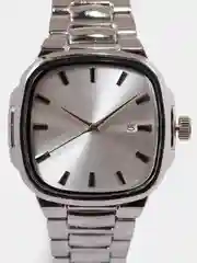 Серебряный часы унисекс без логотипа в стиле Casio Vintage касио винтаж