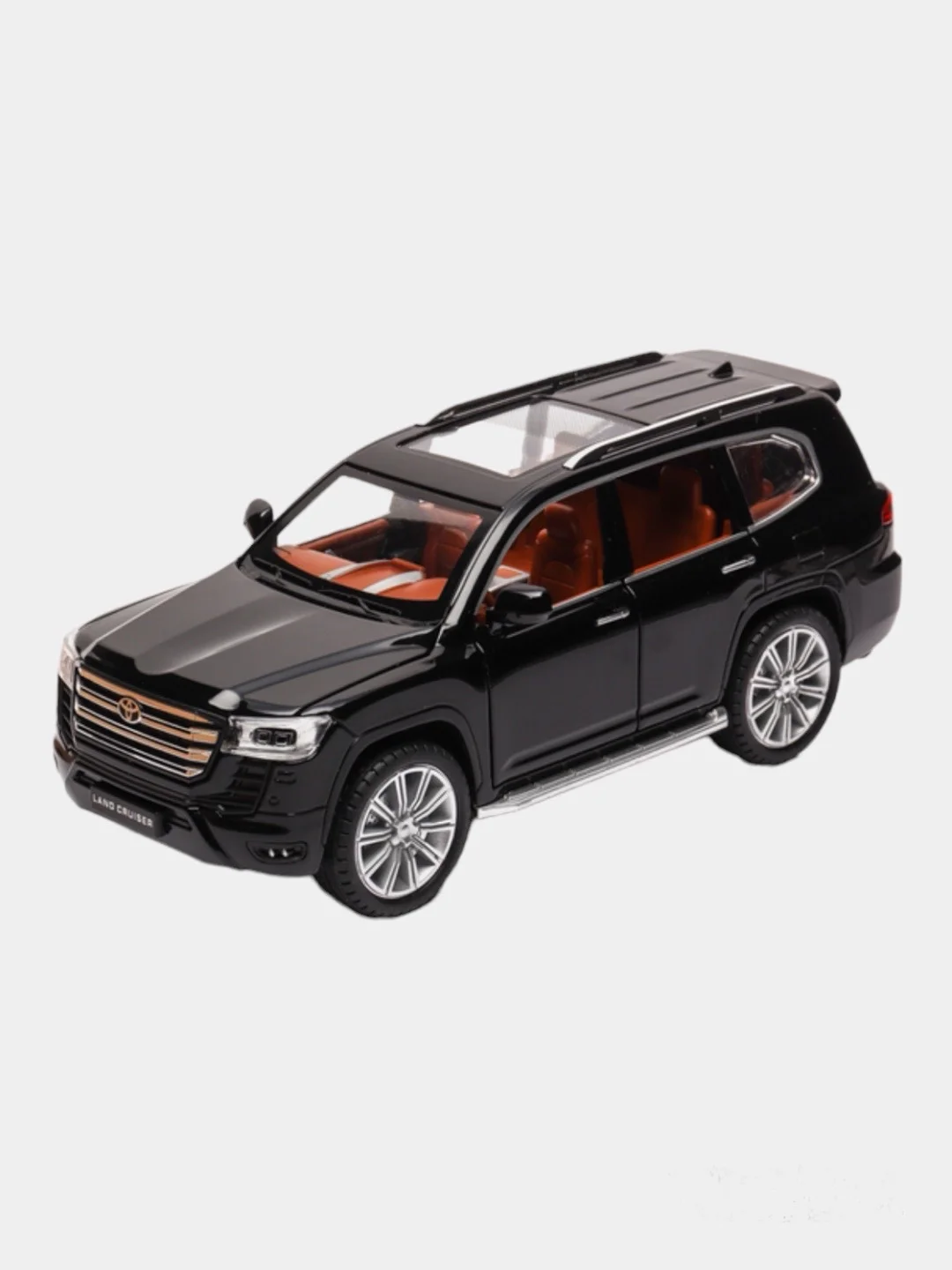Черный модель автомобиля Toyota Land Cruiser 300