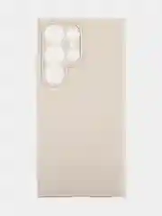 Бежевый чехол для Samsung Galaxy S24 Ultra S24 Plus S24 A55 A35 5G силиконовый ROSCO, защита камер