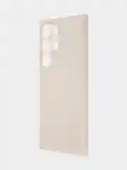 Бежевый чехол для Samsung Galaxy S24 Ultra S24 Plus S24 A55 A35 5G силиконовый ROSCO, защита камер