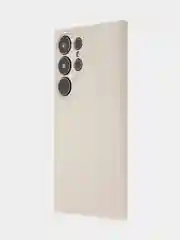 Бежевый чехол для Samsung Galaxy S24 Ultra S24 Plus S24 A55 A35 5G силиконовый ROSCO, защита камер