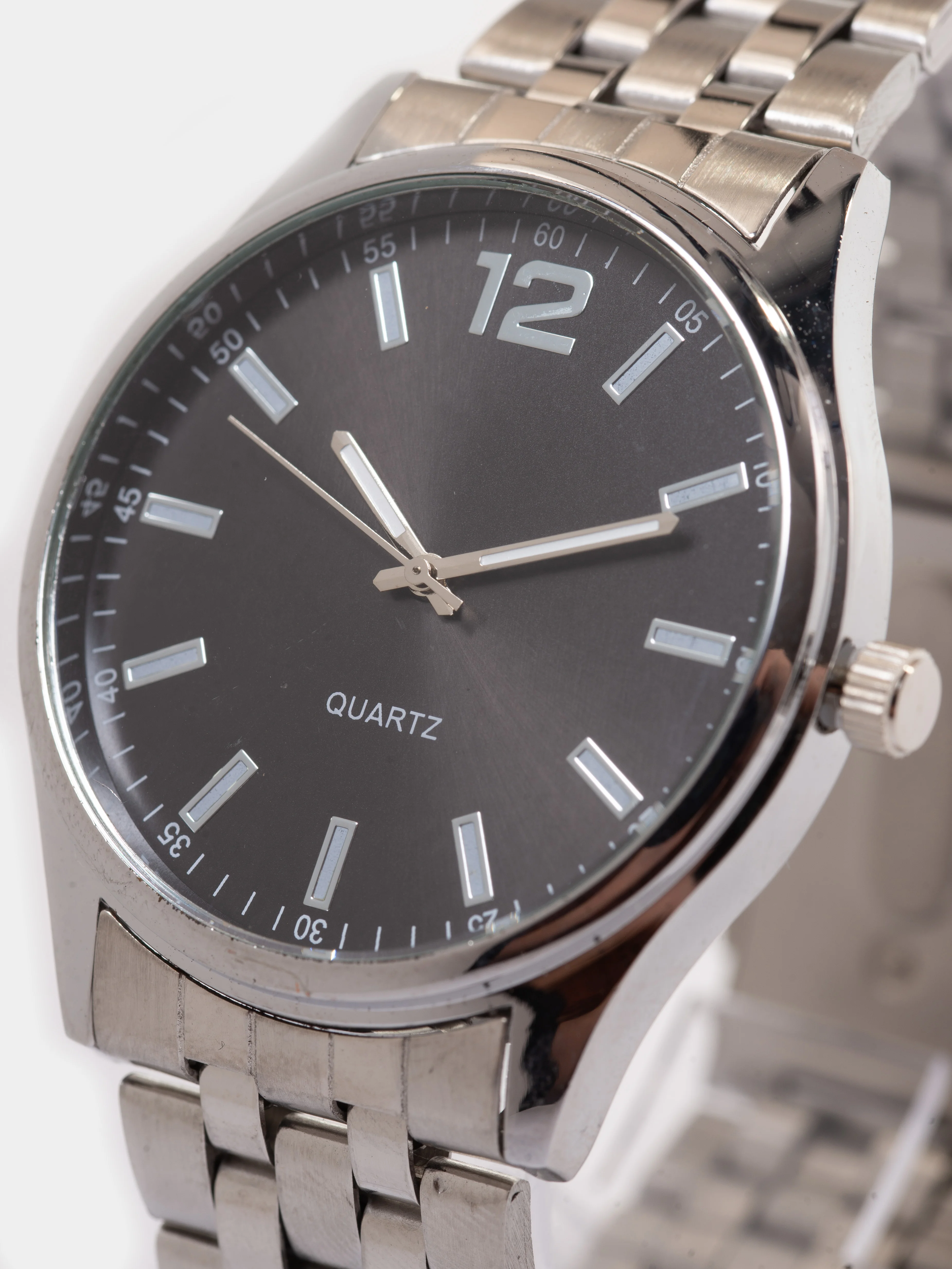 Хром часы унисекс без логотипа в стиле Casio Vintage касио винтаж