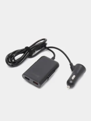 Зарядное устройство для телефона от прикуривателя на 4 USB