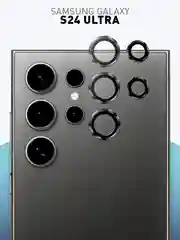 Стекло на камеру для Samsung Galaxy S24 Ultra/S24+/S24/A55/A35 5G защитное ROSCO, 2 вида