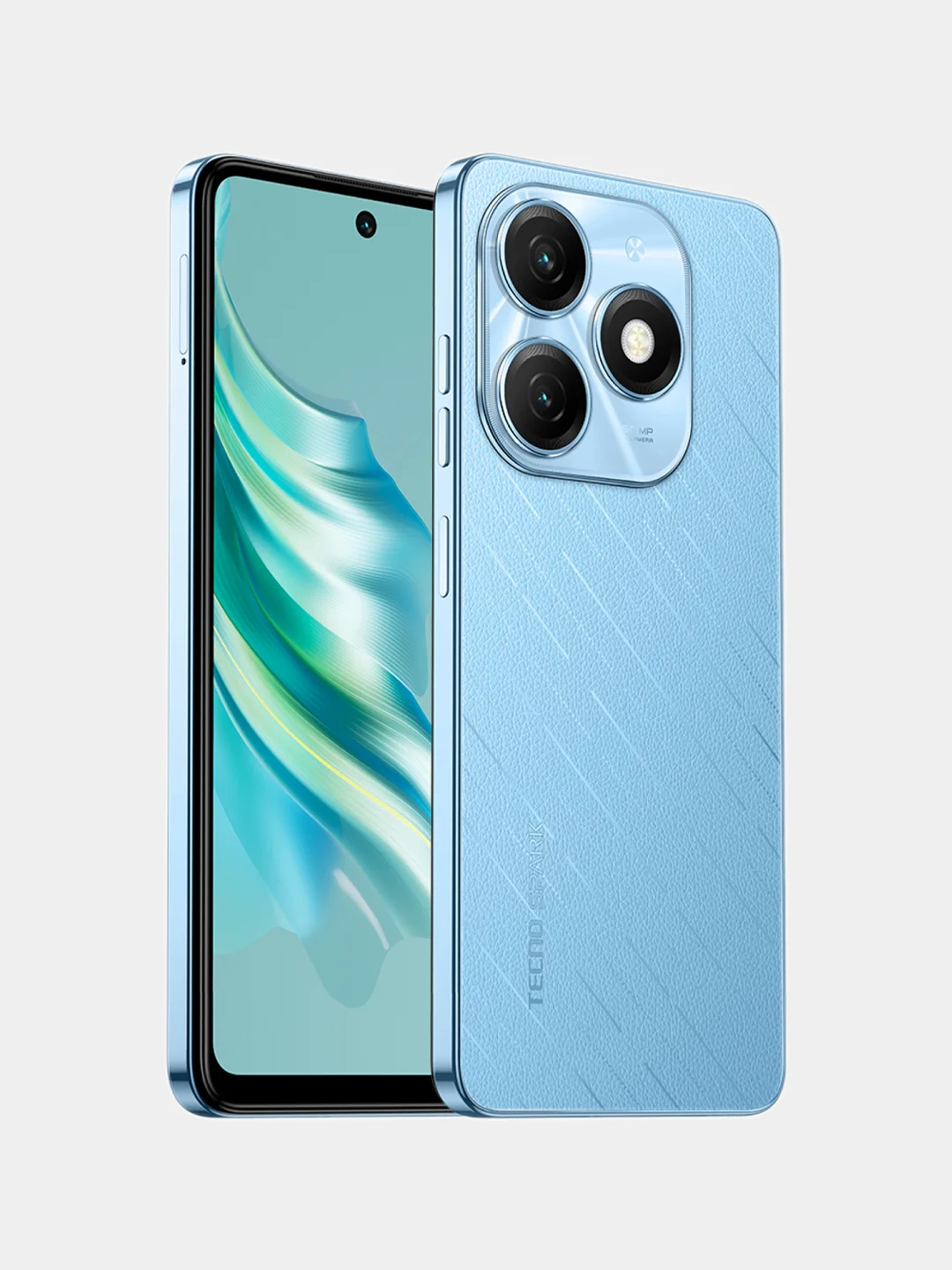 Голубой смартфон Tecno SPARK 20 6.56" 5000 мАч NFC 50+0.08 Мп