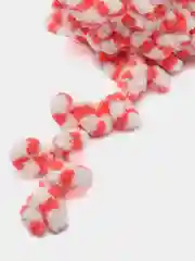 Кораллово-розовый пряжа Alize Puffy Color, петельки большие, 100 г, 9 м