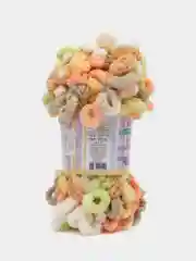 Медный пряжа Alize Puffy Color, петельки большие, 100 г, 9 м