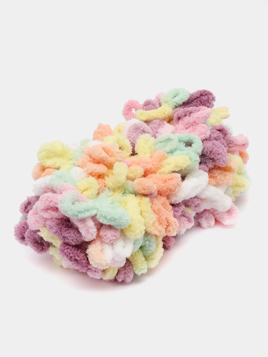 Разноцветный пряжа Alize Puffy Color, петельки большие, 100 г, 9 м