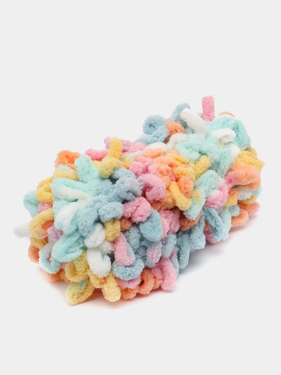 Рыжий пряжа Alize Puffy Color, петельки большие, 100 г, 9 м