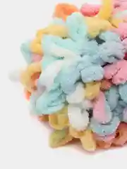 Рыжий пряжа Alize Puffy Color, петельки большие, 100 г, 9 м