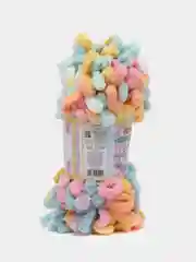 Рыжий пряжа Alize Puffy Color, петельки большие, 100 г, 9 м