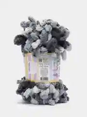 Угольный пряжа Alize Puffy Color, петельки большие, 100 г, 9 м