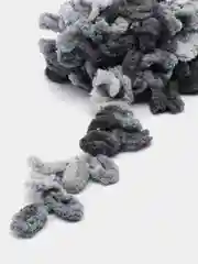 Угольный пряжа Alize Puffy Color, петельки большие, 100 г, 9 м
